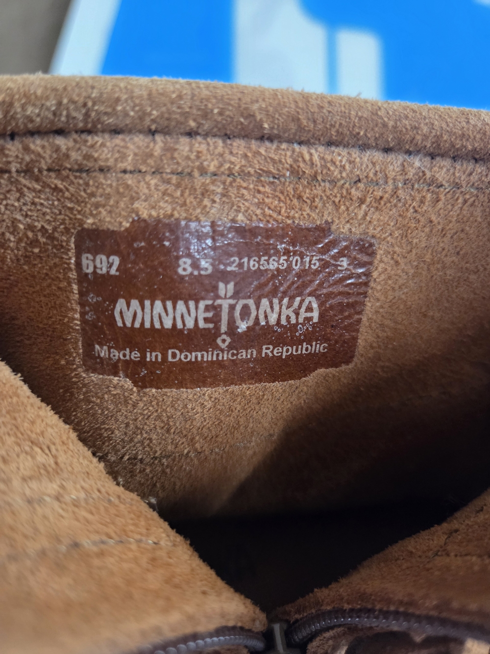 Minnetonka Suede Moccasin Boots - Chestnut Brown